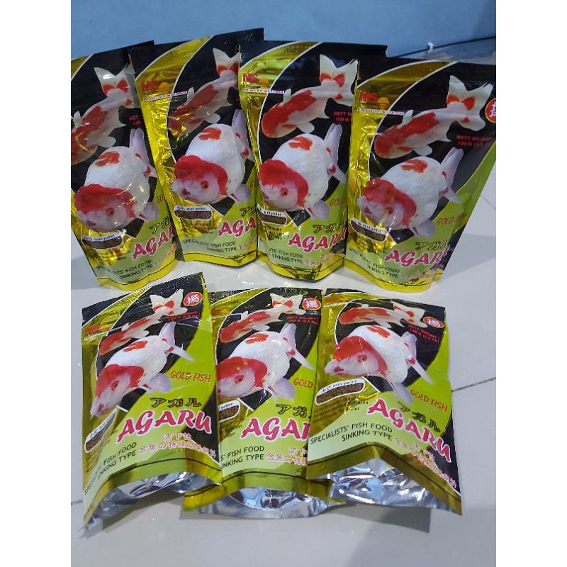 Pelet Agaru Ikan Mas Koki Sinking Original