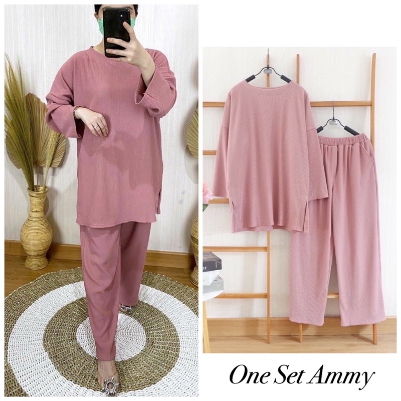 BEKEN OUTLET - ONE SET KNIT UNIQLO MURAH / SETELAN JUMBO HANOVER UNIQLO WANITA / SETELAN HIJAB RAJUT