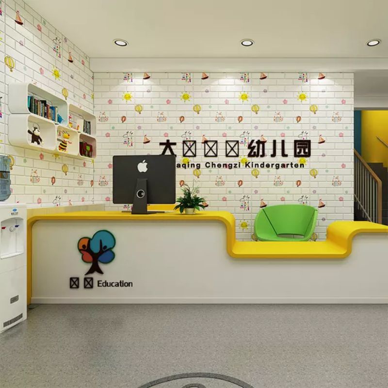 wallpaper dinding 3d foam // wallpaper dinding 3D kulit jeruk motif kartun uk 70x77cm