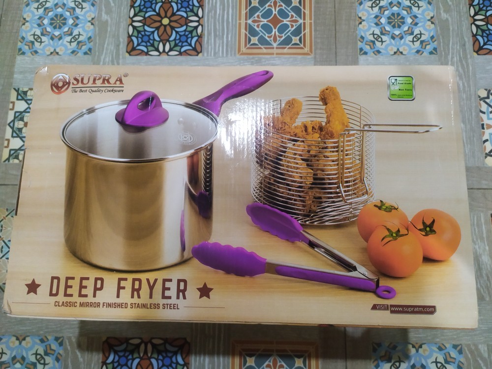 Panci Supra Deep Fryer Stainless Steel Tebal 20 Cm