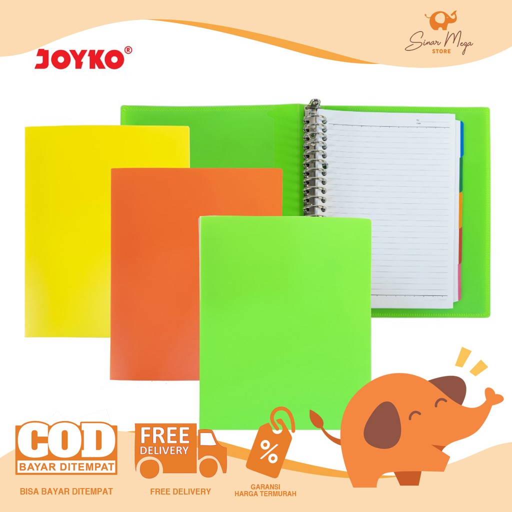 

Joyko Binder Loose Leaf Neon A5-TSFL- M504 Fluo Color Lucu Unik Murah
