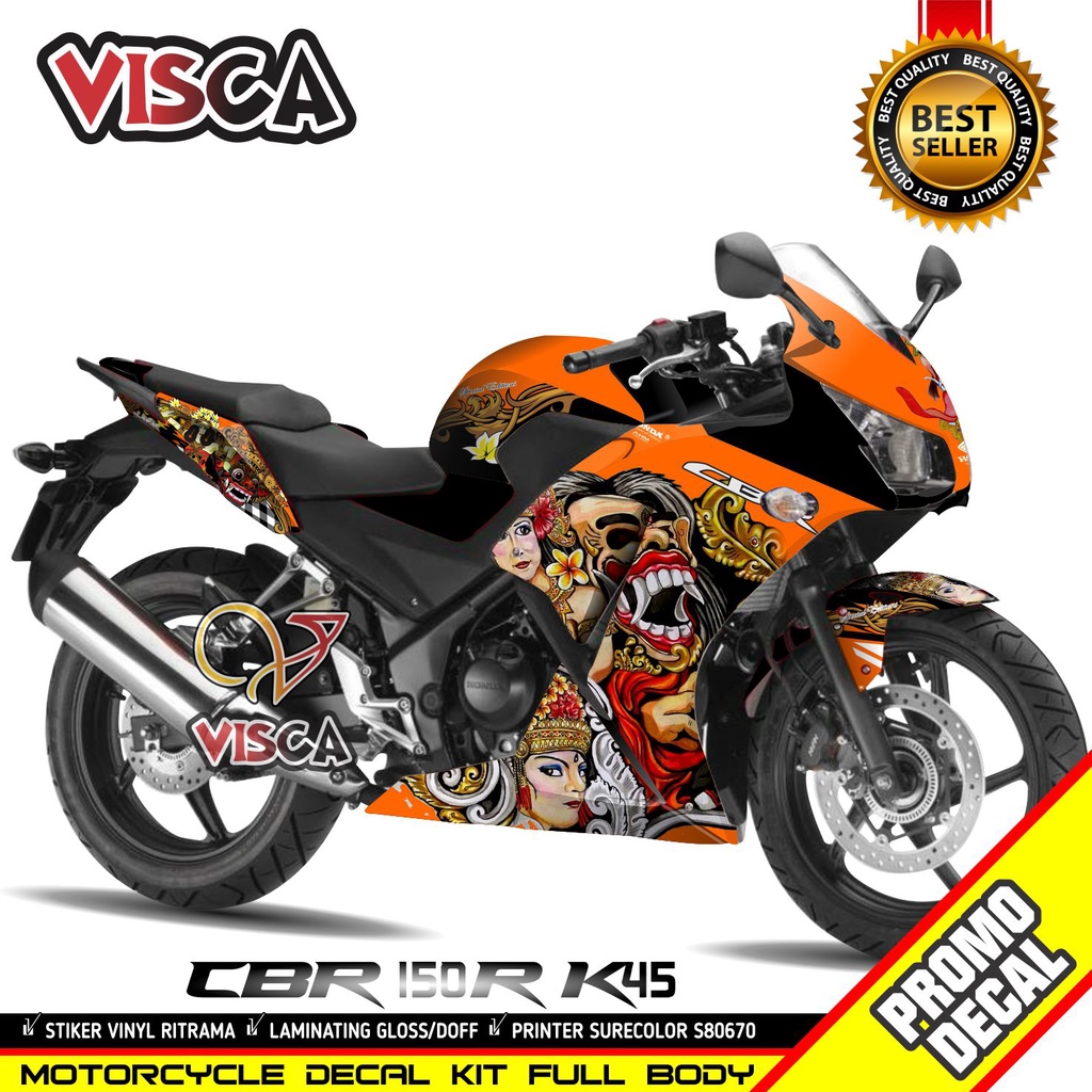 Decal Cbr 150r K45 Lokal Stiker Cbr 150r K45 Lokal Striping Cbr K45 Lokal Stiker Cbr 150r Full Body 