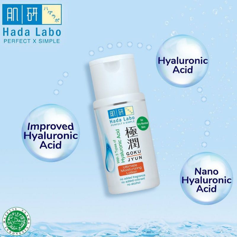 ✿ELYSABETHME✿ Hada Labo Ultimate Moisturizing LOTION gokujyun moist import pelembab mencerahkan memutihkan kulit