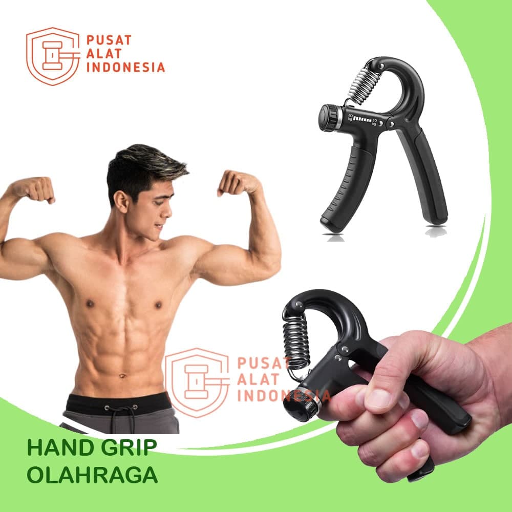 HANDGRIP ALAT OLAHRAGA OTOT TANGAN FITNES DI RUMAH MELATIH KEKUATAN LENGAN ADJUSTABLE