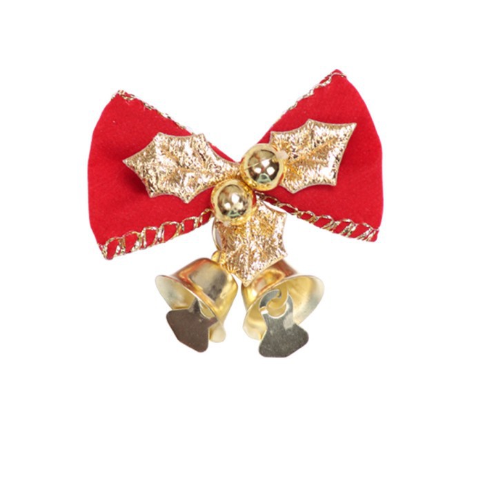 XLD pita bell tartan dekorasi hiasan pohon natal ornamen christmas bow