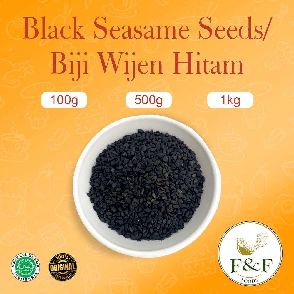 

BUBUK REMPAH MURNI - Black Seasame Seeds / Biji Wijen Hitam / Biji Wijen Hitam tabur