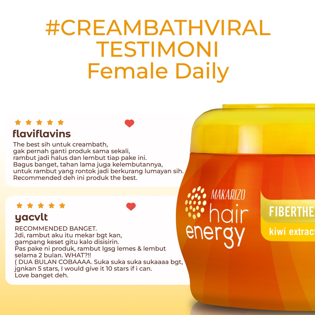 Makarizo Hair Energy Hair Scalp Creambath Kiwi 500gr FREE SANITIZER-3