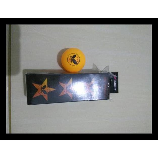 Bola Pingpong / Bola Tenis Meja Butterfly Isi 3 Free Ongkir