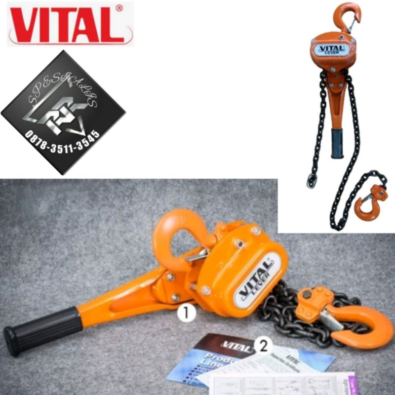 lever block 1.6 ton 1.5 meter vital lever chain block lever chain lever leper alat angkut barang