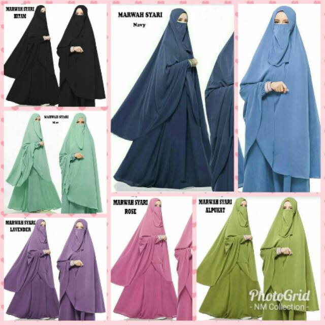 TERMURAH DAN TERLARIS DI SHOPEE Marwah syari gamis syari baju kekinian nikab niqab cadar