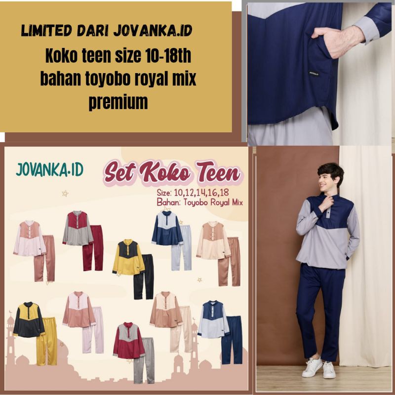 SET KOKO TEEN JOVANKA.ID SIZE 10/12/14/16/18TH *