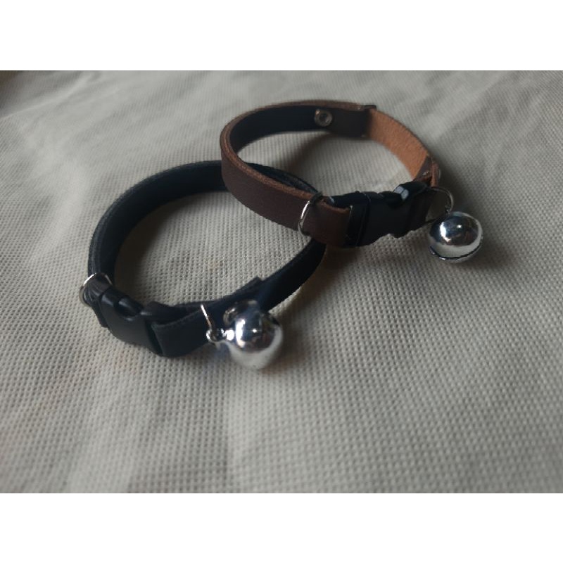 kalung kucing,kalung anjing kecil kalung kelinci lonceng 14mm kulit sintetis premium