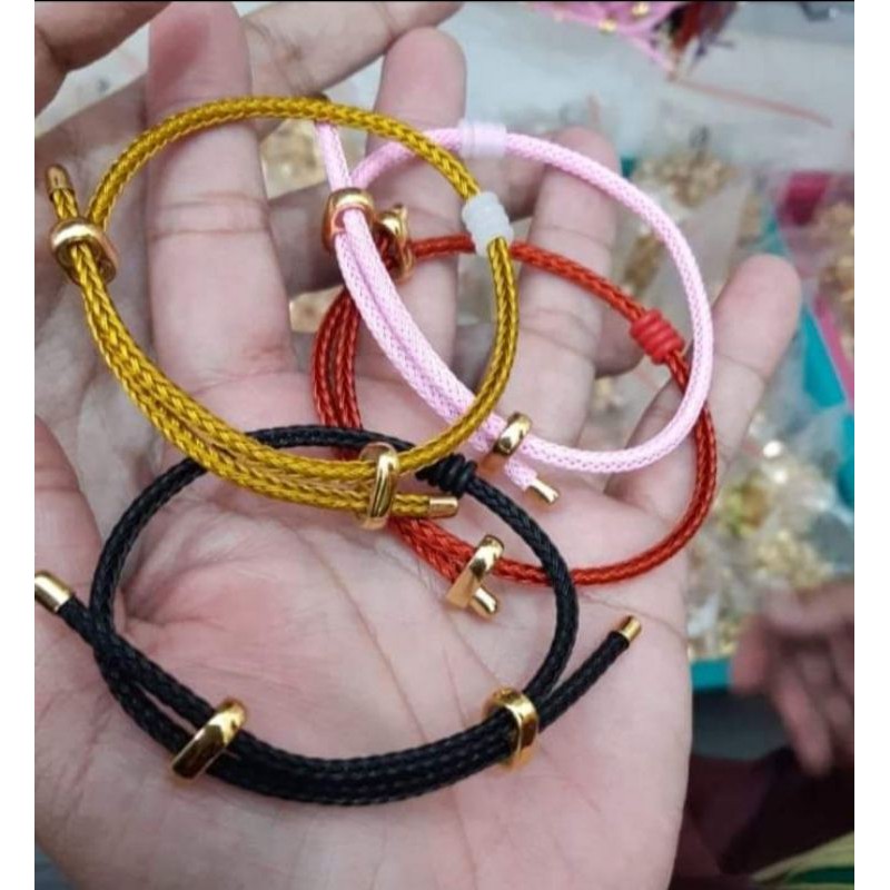 gelang korea inisial rodhium