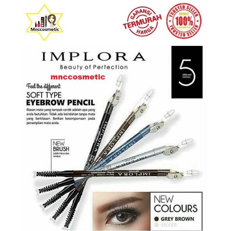 PENSIL ALIS IMPLORA - Brown | Black | Grey Brown | Silver | Dark Brown