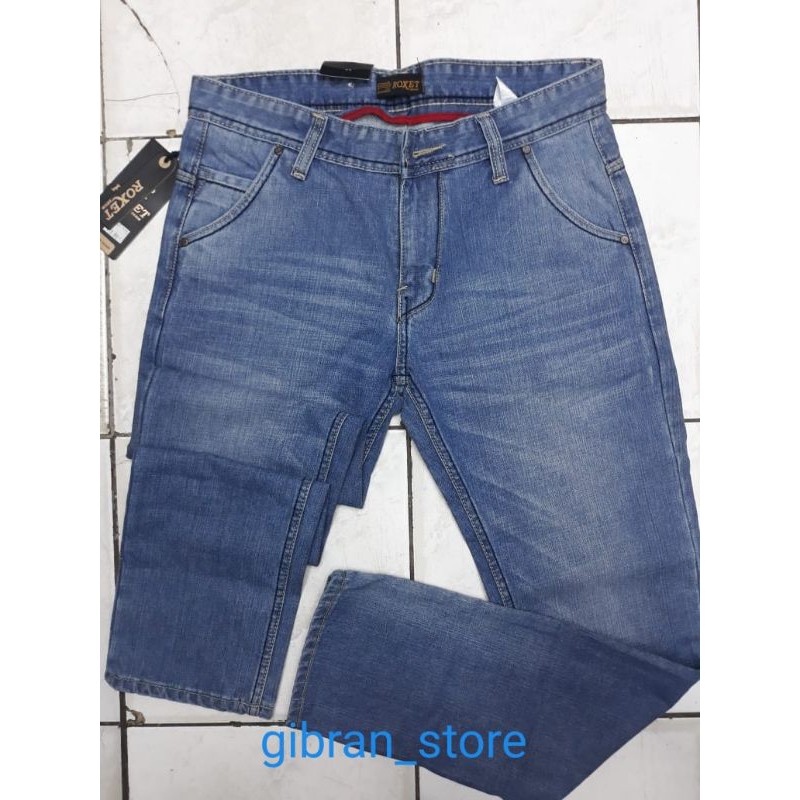 CELANA JEANS ROXET ORIGINAL BLUE BLITZ