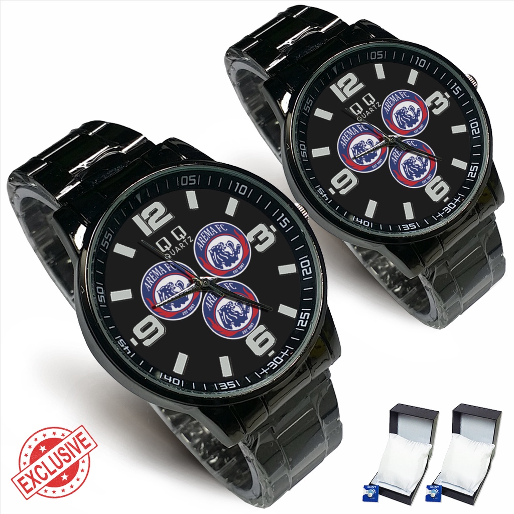 Jam Tangan Rantai Couple AREMA FC - 1 (Keren)