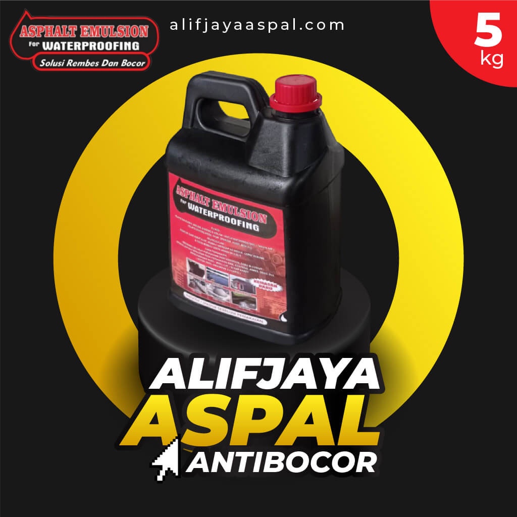 Cat Pelapis Anti Bocor Cat Anti Bocor Asphalt Emulsion For Waterproofing - 5 Kg