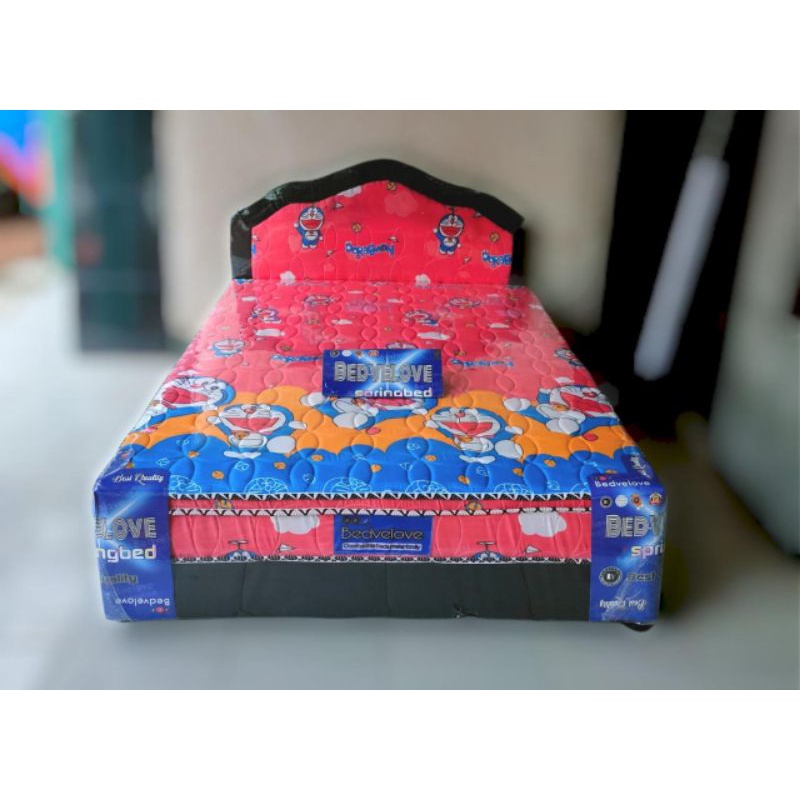 springbed karakter Doraemon fullset 120x200 cm / kasur anak garansi