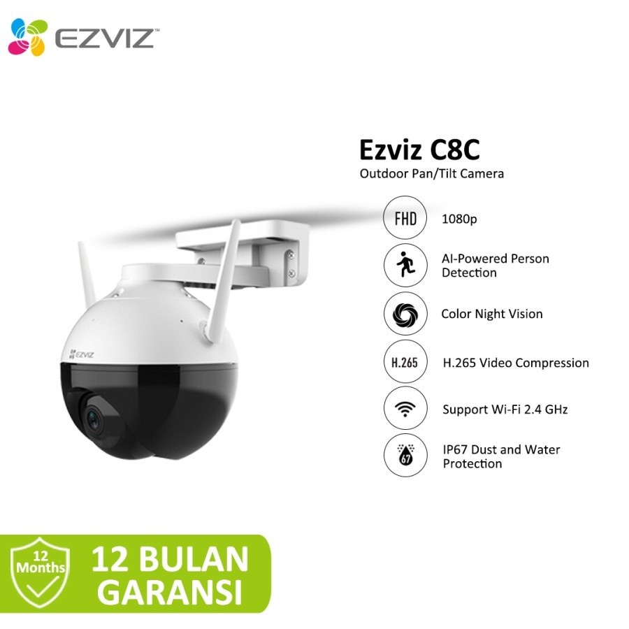 Ezviz C8C 1080P Full HD Smart IP Camera 2MP Kamera CCTV WiFi Outdoor