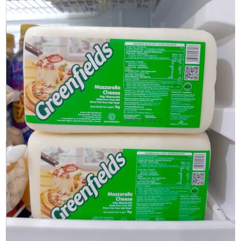 TIDAK BISA COD - Keju Mozzarella Greenfields 1 KG / Green fields / Mozarela / Mozarella - ***GOSEND