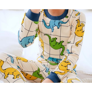 Piyama Baju  Tidur  Anak Laki Laki Mombebe Dino Family  Umur 