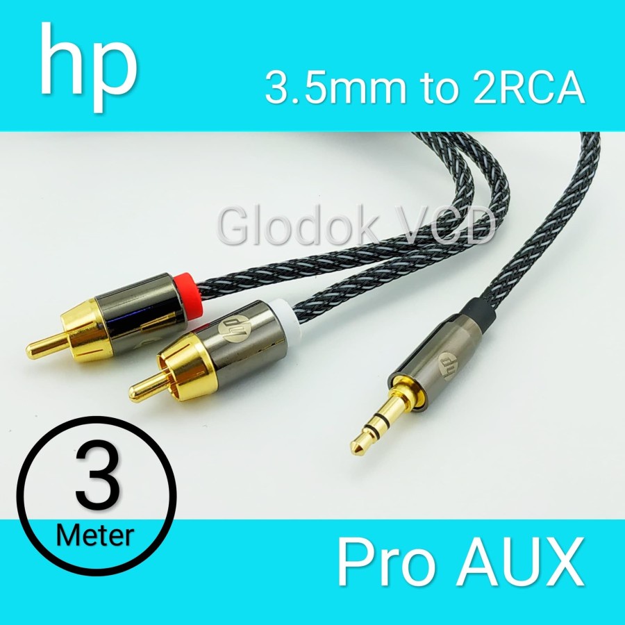 HP Kabel Audio Pro AUX 3,5mm to 2RCA 3M