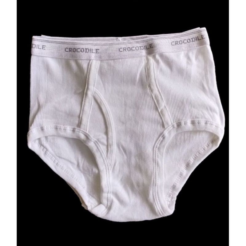 celana dalam crocodile pria sempak putih salur 100% cotton
