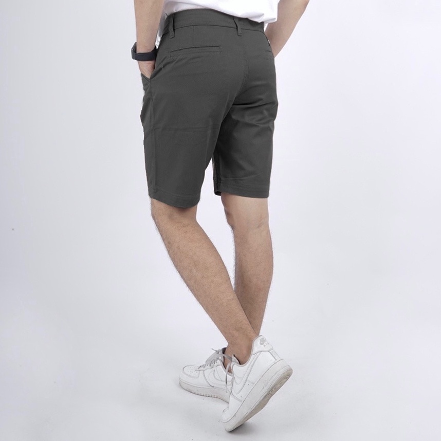 Mcvois Celana Chino Pendek Pria Abu Tua Premium Distro