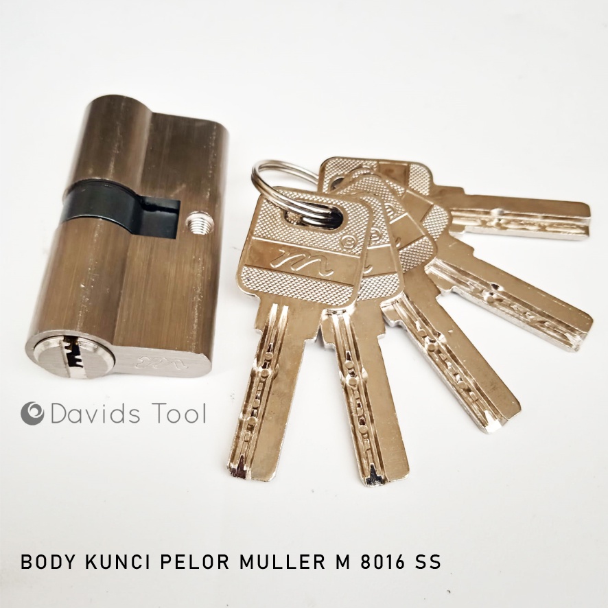 Muller Body Kunci Pintu Pelor Set Stainless Slot Stenlis 8016