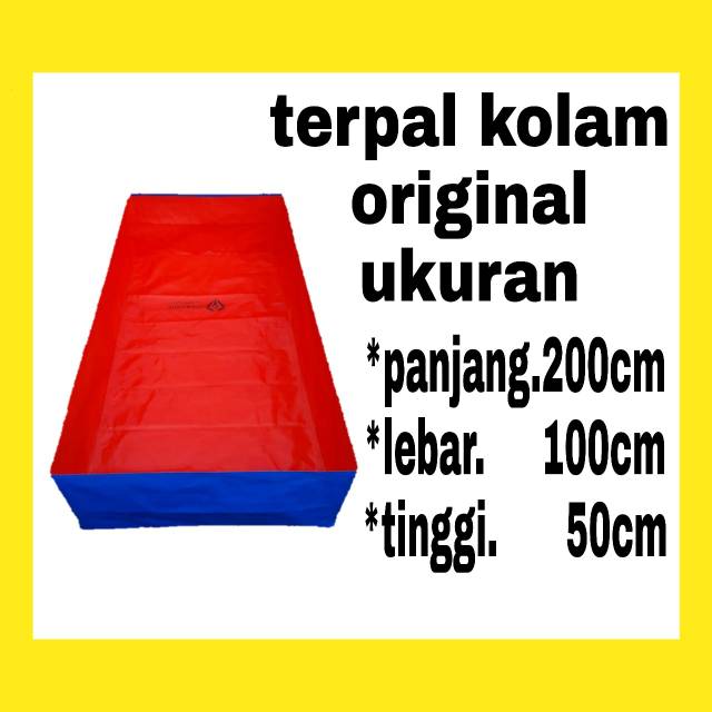 Terpal kolam ukuran 200x100x50 type A12 korea..