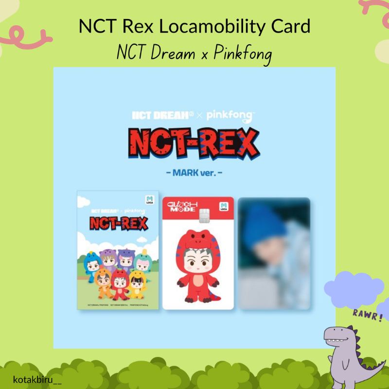 NCT Rex Locamobility Card NCT Dream x Pinkfong