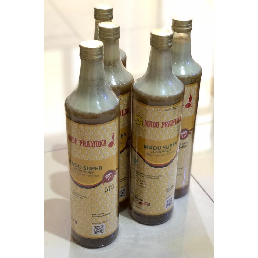 

PROMO MADU PRAMUKA SUPER ( ROYAL JELLY & BEE POLLEN ) 650 ML