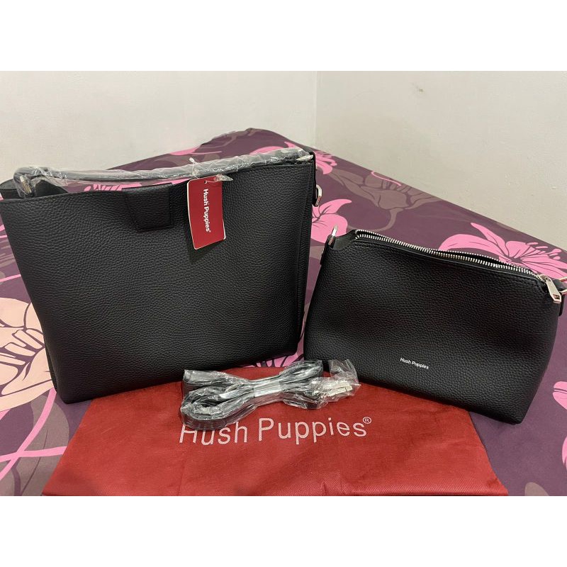 hush puppies tas wanita hitam original