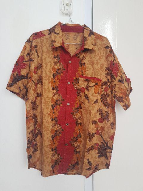 Kemeja Batik Dewasa Lengan Pendek, 113 Og#