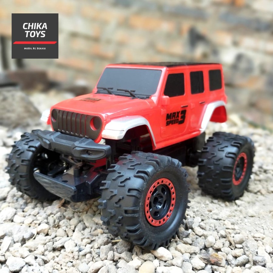 Mobil RC Rock Crawler JEEP RUBICON Skala 1:20 Mainan Remote Control