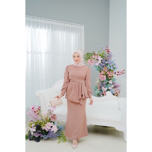 ADIBA- Cassandra Set Rok Terbaru 2022 / Almira Set Tunik / Setelan Baju Lebaran Ada Size