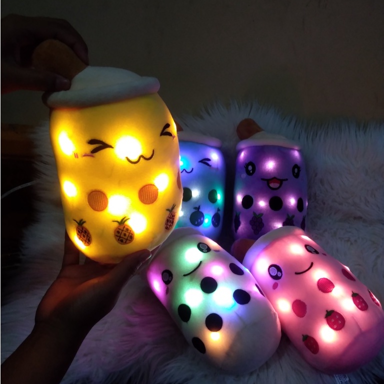 Boneka boba mini led lucu dan imut bahan halus empuk kualitas import standar SNI