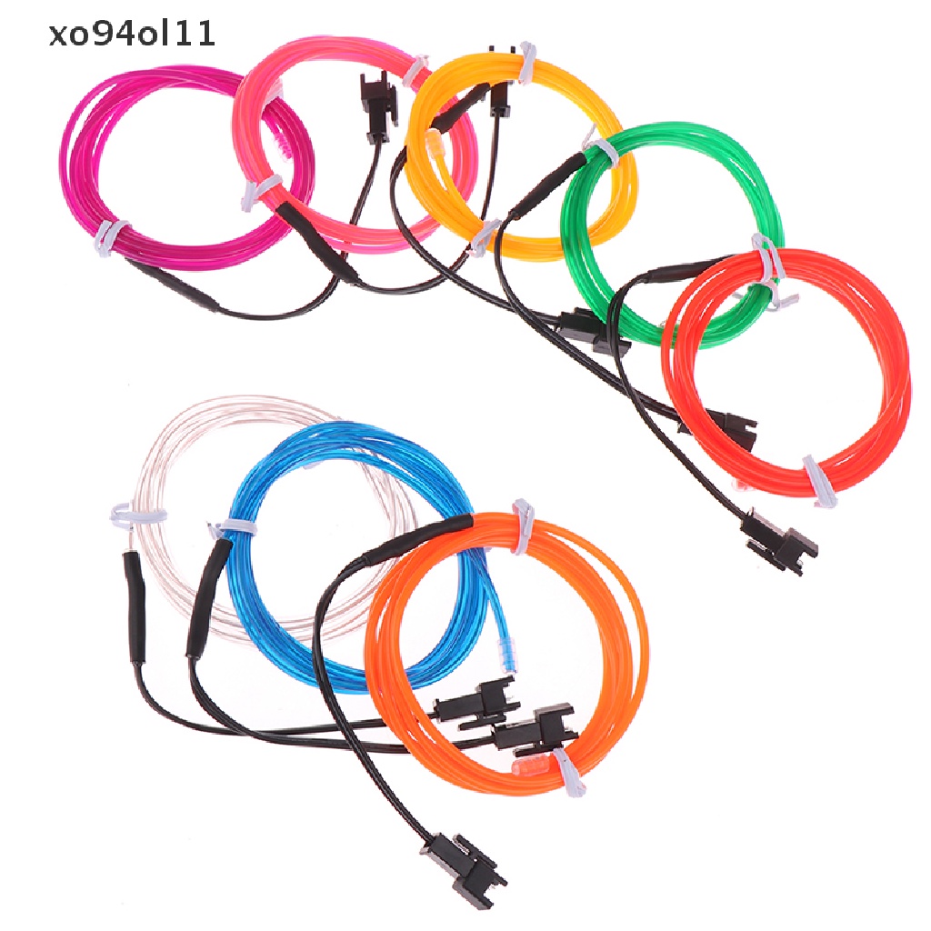 (hotsale) Lampu Neon LED Tali Tabung Kawat EL Flexible 1M Untuk Dekorasi Pesta Dansa