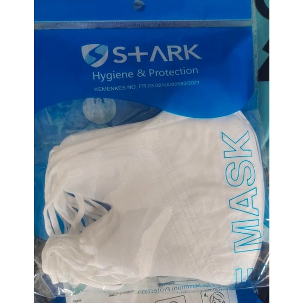 masker duckbill putih isi 10