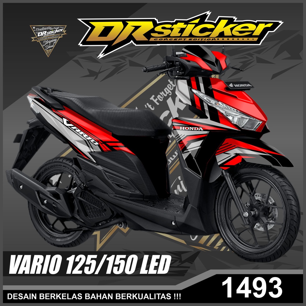 Dekal Sticker VARIO 125/150 LED Full Body Stiker Skotlet VARIO Desain Racing Stiker full body VARIO 