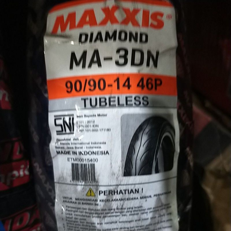 BAN LUAR MAXXIS GREEN DEVIL DIAMOND EXTRAMAXX 90/80 RING 14 MATIC TUBELESS