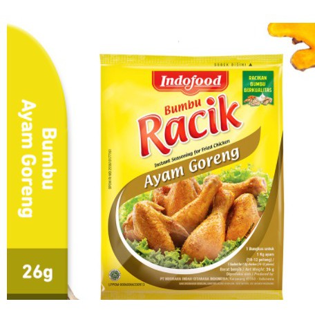 

Racik Bumbu Ayam Goreng 26g (Per Renceng 10)