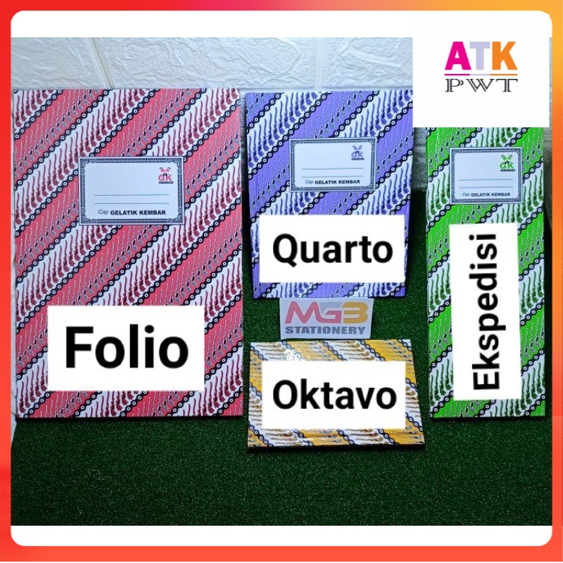 

Buku Hardcover / Buku Tulis / Buku Oktavo GELATIK KEMBAR 50 Lembar - ATK