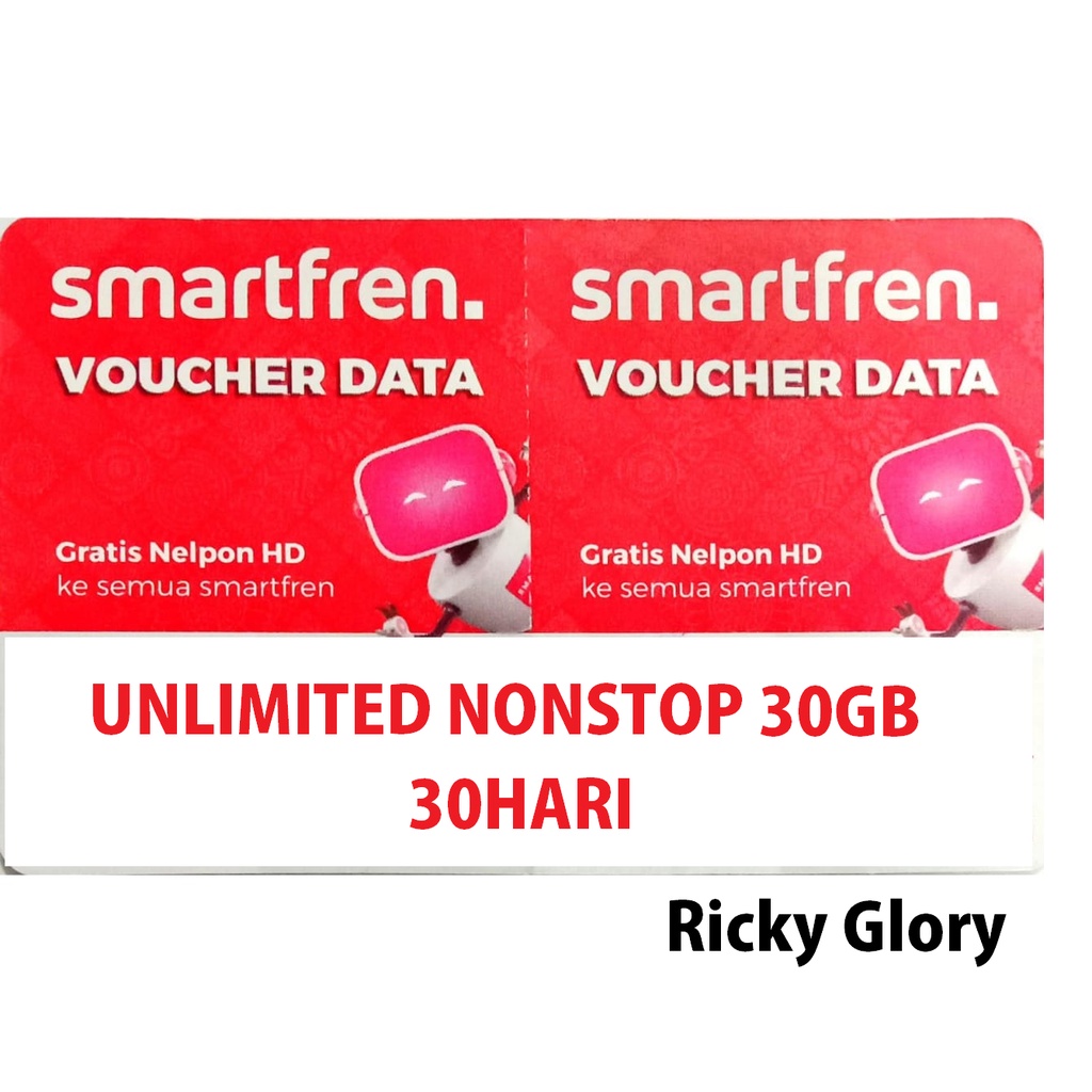 VOUCHER SMARTFREN UNLIMITED NONSTOP 30GB