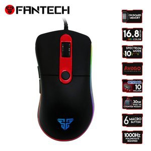 FANTECH MOUSE GAMING X6 MAKRO (RUNNING RGB MACRO+MEMORY)