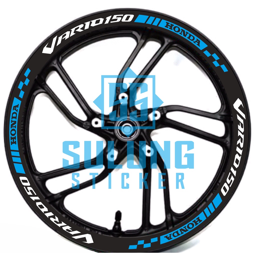 Stiker Lis Velg Motor Honda Vario 150 Cutting Sticker Variasi Pelk