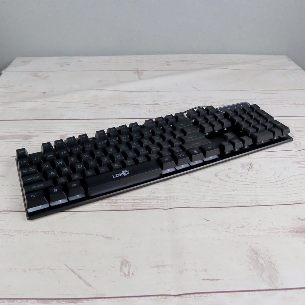 Keyboard Gaming PC komputer Gaming RGB LED Key board kiboard Black LDKAI R260 Grab Medan