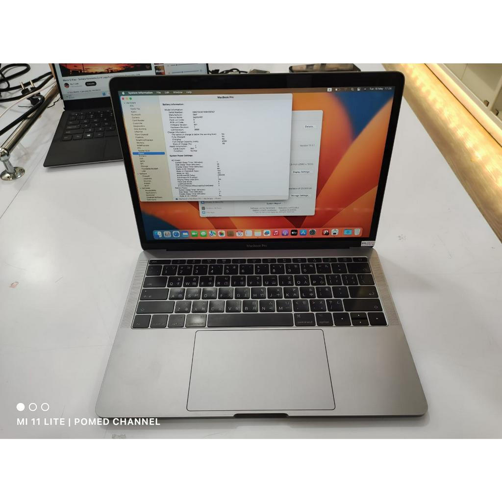 LAPTOP BISNIS  13 2017 MPXQ2 INTEL I5 2.3GHZ 8GB 256GB IRIS PLUS 13.3&quot; RETINA MAC OS GREY