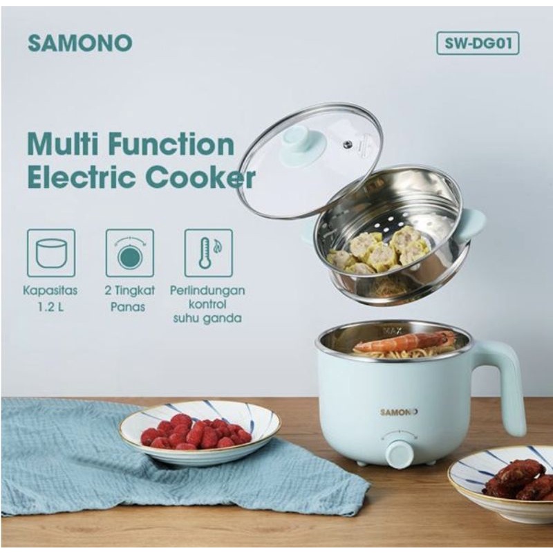 Samono SW-DG01 Multifunction Elektric Cooker and Steamer