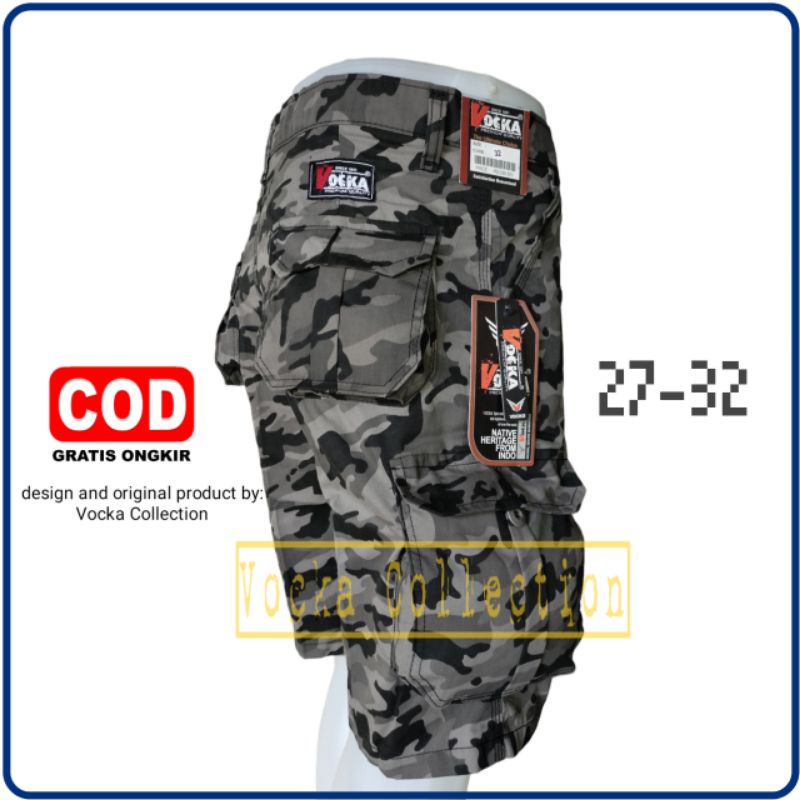 Celana Cargo Loreng Terbaru PDL Outdoor motif Terbaru Vocka